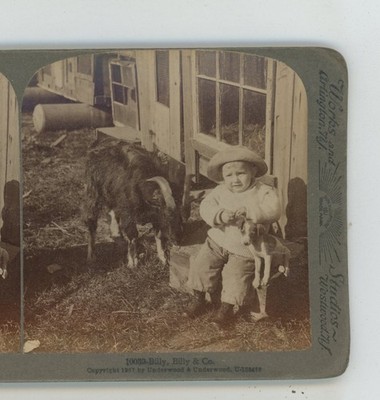 Billy, Billy & Co Children Underwood Stereoview