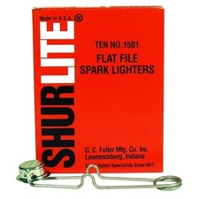 Shurlite Spark Lighter, Flat Lighter with Round Cup Design GC Fuller 1501