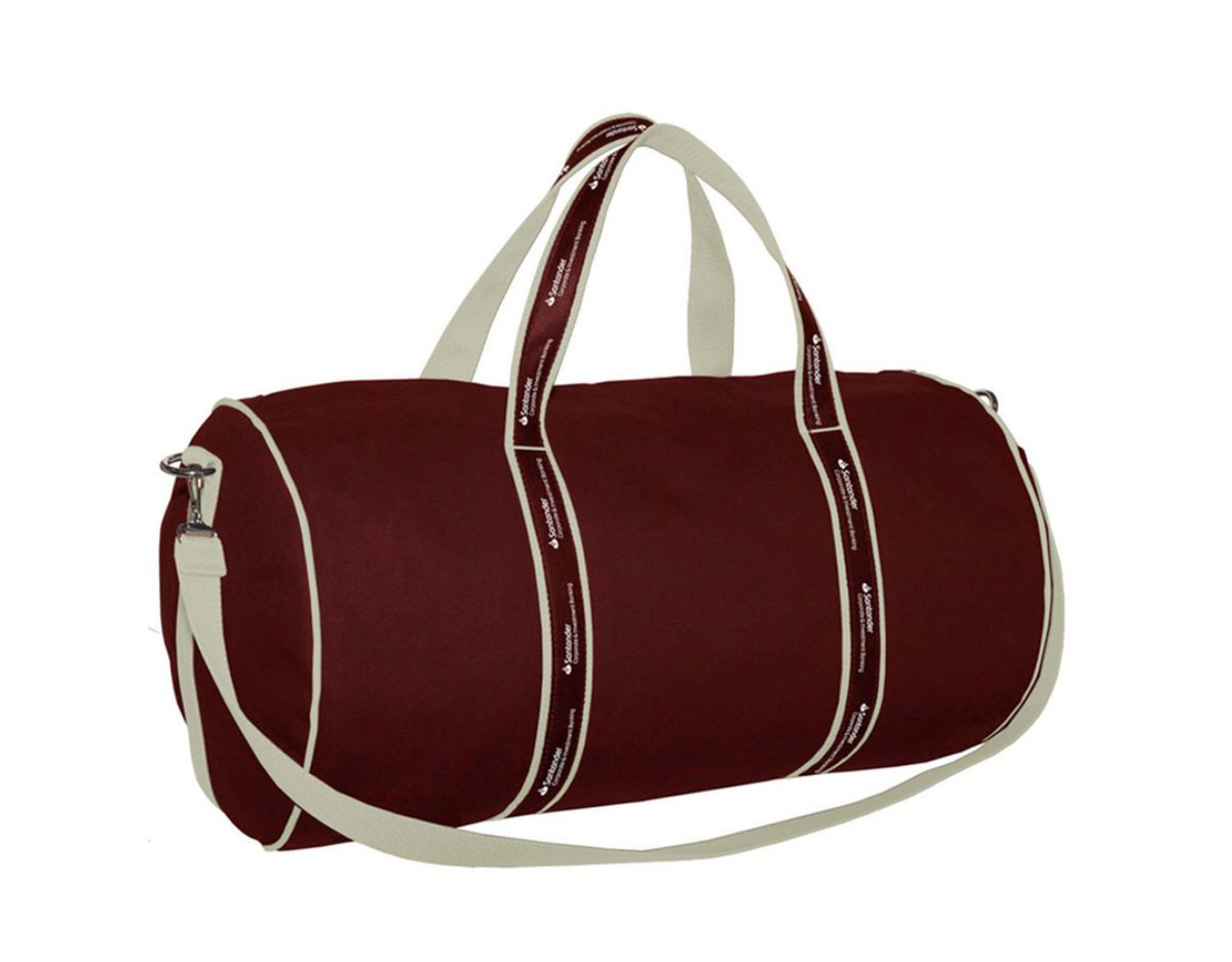 NWT RARE 100% Authentic Santander Bank Spain Banker Bag NYC Maroon