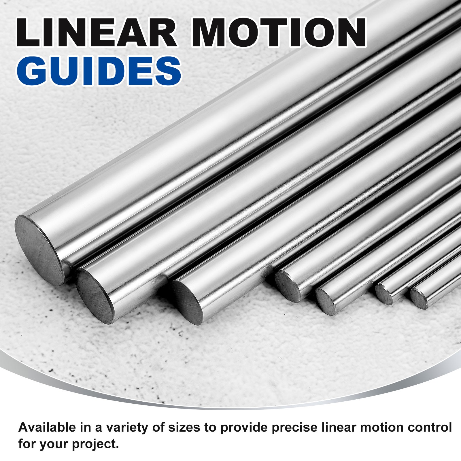 Linear Motion Rods, 2Pcs 16mm x 400mm(0.63