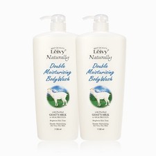 2x REIVY Double Moisturizing Body Wash Goat Milk 1150ml Duo Set Shower Gel