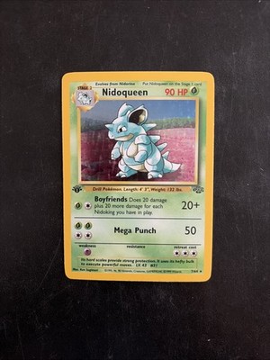 First Edition Nidoqueen 07/64 Jungle Holo LP+