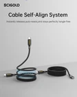 Fast Charger Cable Cord Magnetic Auto-Recoil USB Laptop Phone up to 240W Braided