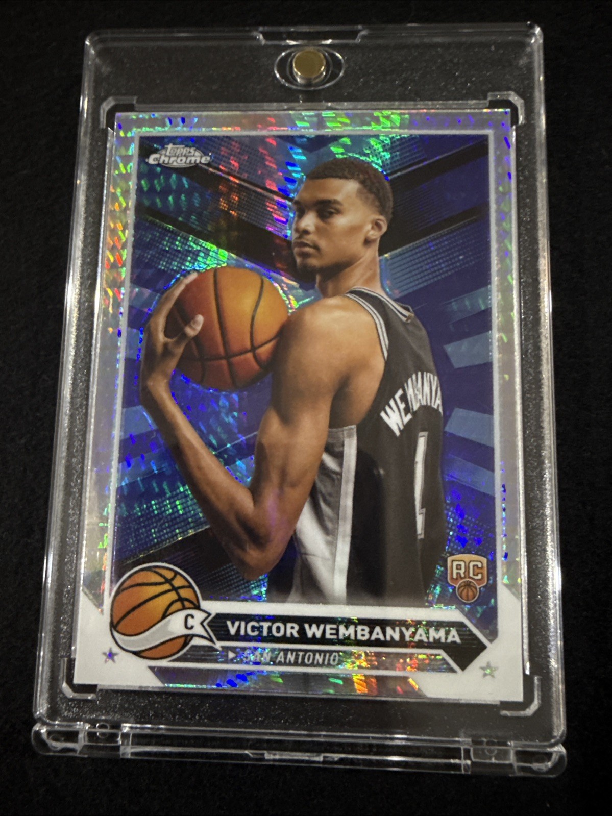 2023-24 Topps Chrome Victor Wembanyama #1 Rookie RC Prism Refractor