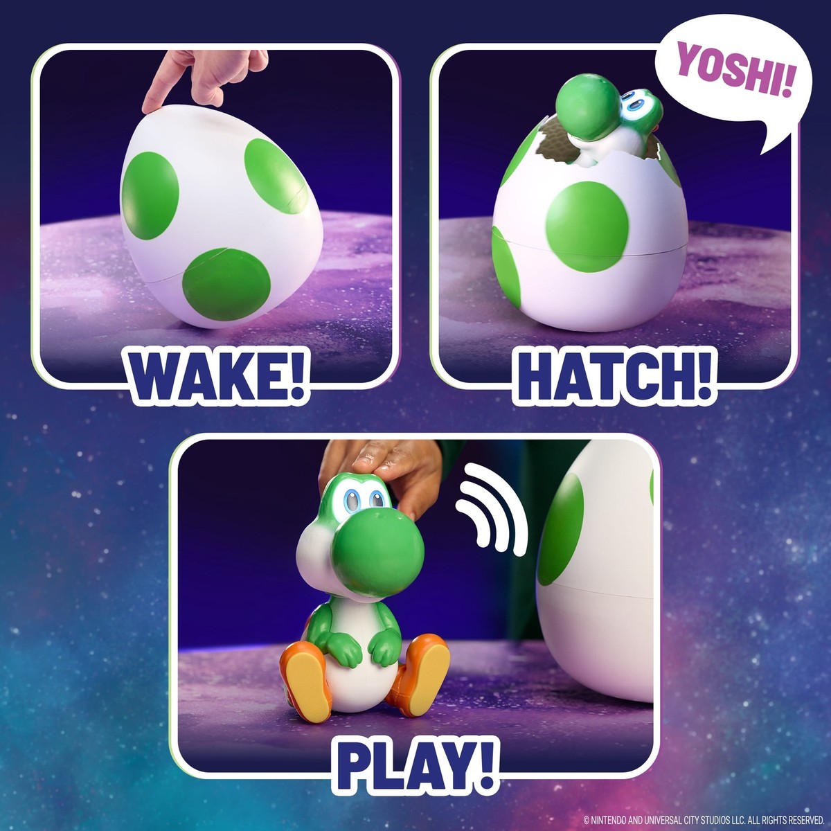 Yoshi 6077290 Hatchin' Yoshi Interactive Figure from The Super