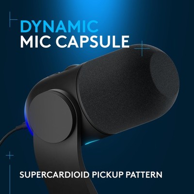 Yeti GX Dynamic RGB Gaming Mic with LIGHTSYNC-BLACK-USB-N 988