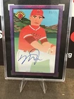 2021 Bowman x Keith Shore Purple Foil Mike Trout /25 Auto On Card Anime SSP