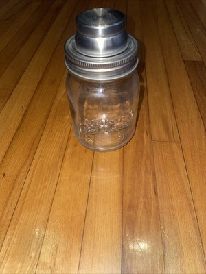 BRAND NEW MAKERS MARK GLASS COCKTAIL SHAKER, 3 PIECE SET
