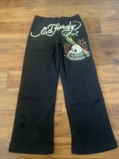 Ed Hardy Black Joggers Medium Brand New With Tags