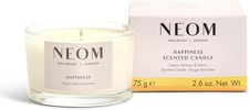 Image of NEOM Happiness Scented 1 Wick Candle 75 g Neroli Mimosa Lemon RRP £16 Wellbeing