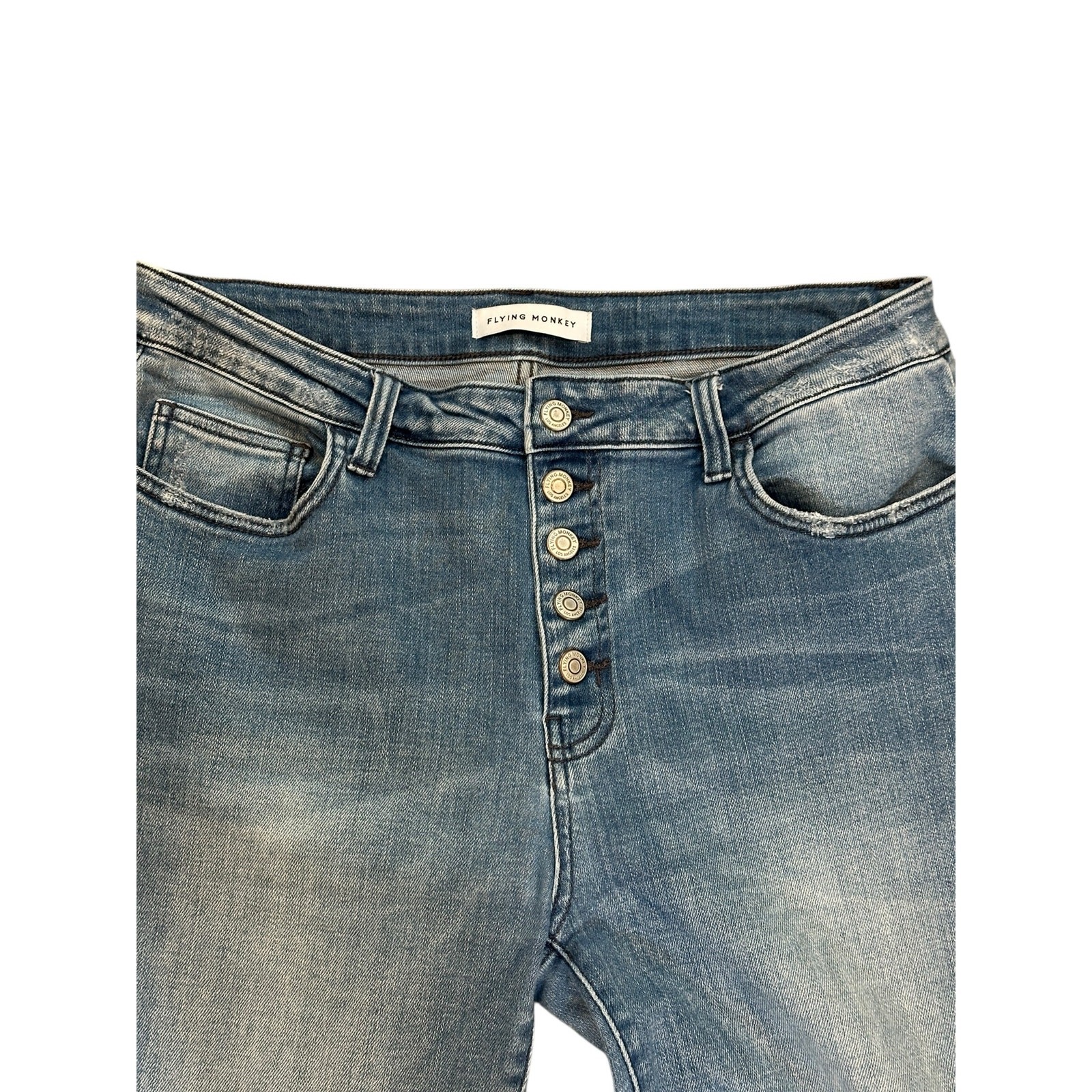 Flying Monkey Button Fly Jeans, size 32 - image 2