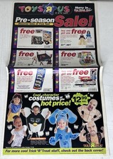 1999 Toys R Us Halloween Pre-Season Flyer Barbie WWF LEGO Ad Insert Catalog
