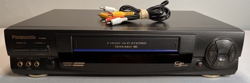 Panasonic PV-9662 Blue Line 4 Head Omnivision VCR No Remote, W/RCA Cable, WORKS