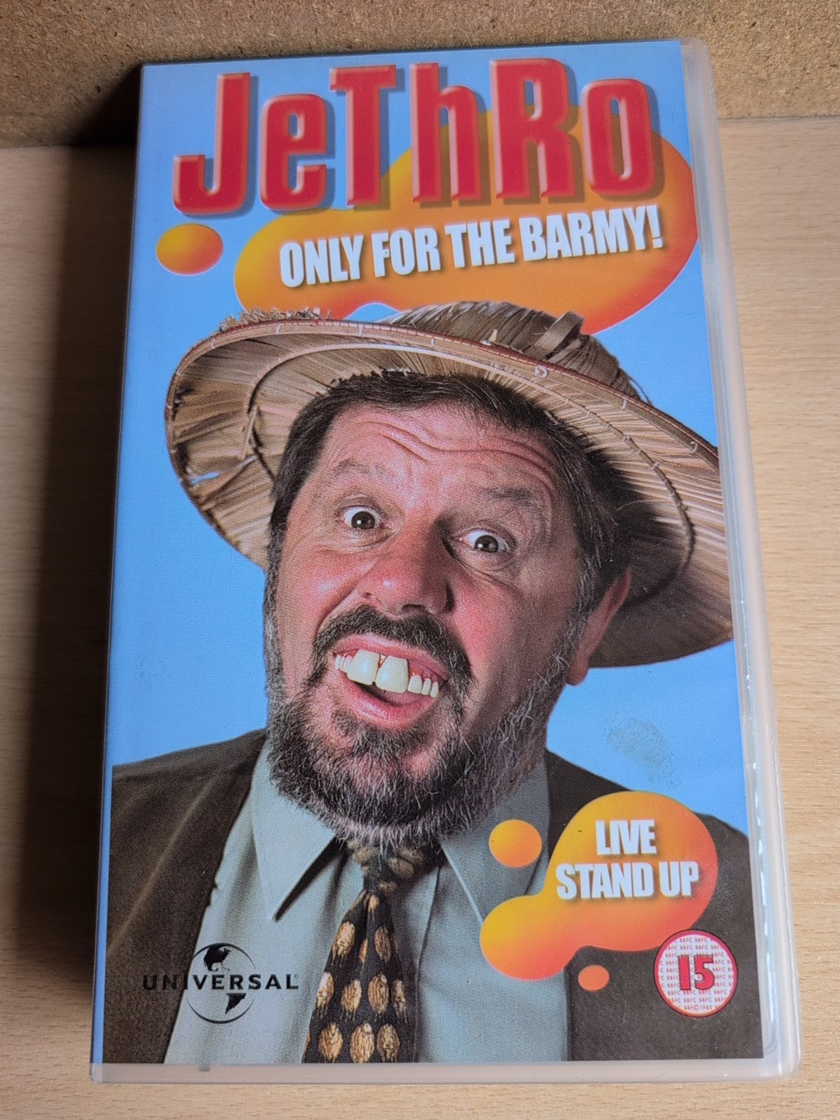 Jethro  Only For The Barmy vhs  2002 Live Stand Up  vhs Comedy Video tape