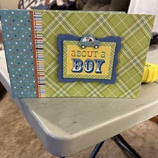Mini Baby Boy Birthday Scrapbook 4x6 Photos
