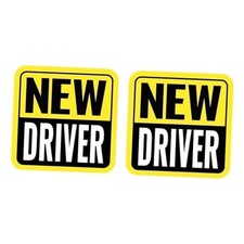 Student Driver Magnet, High-Visibility New Driver Magnet B1-yellow/Black-new