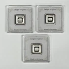 (LOT OF 3) Geiger 5g Fine .999 Silver Bar in Assay Holder Germany 15g TOTAL
