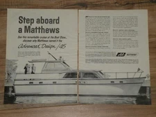 Magazine Ad - 1966 - Matthews Yachts - Portsmouth, VA (2 pages)