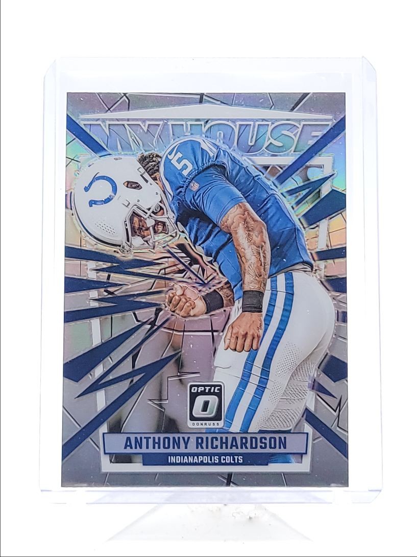 ANTHONY RICHARDSON 2023 DONRUSS OPTIC MY HOUSE ROOKIE HOLO COLTS Q3713