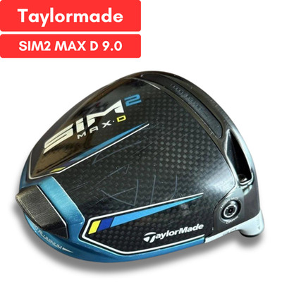 TaylorMade SIM2 MAX D 9* Grad Driver Kopf nur Rechtshand GEBRAUCHT D3851