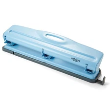 Economy 3-Hole Punch 12 Sheet Capacity Blue 90145