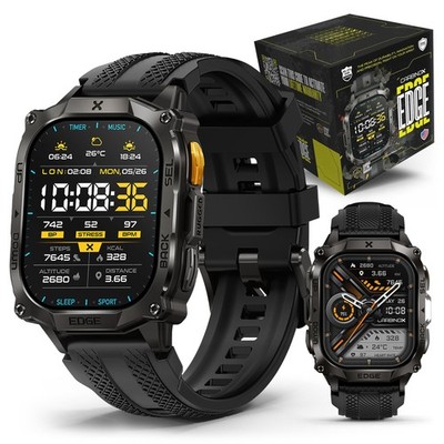 Carbinox Edge Smartwatch Rugged, 1,96   AMOLED, Edelstahl, IP69K/5ATM F...