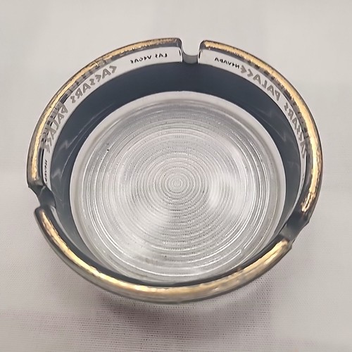 Vintage Caesars Palace Casino Las Vegas Collectible Glass Round Ashtray 3.25" - Picture 2 of 6