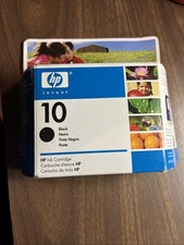 Genuine HP 10 C4844A Black Printer Ink Cartridge New Sealed Expired (06/08)