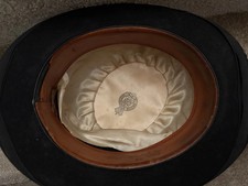 Vintage Black Bowler Hat with Satin Lining
