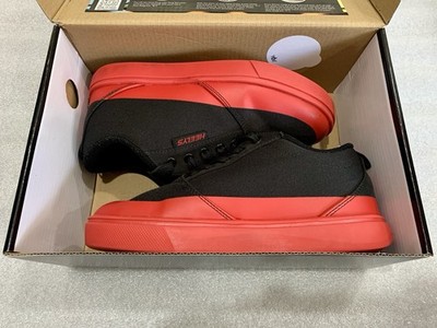 Heelys Pro 20 Half Fld Black/Red Canvas Wheeled Sneakers Kids US 3 NO WHEELS