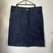 Canton Overalls x MHL Margaret Howell Denim Skirt Indigo Blue W28 MH0326020