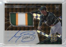 2021 Panini Spectra Rookie Jersey Gold Prizm /10 Daulton Jefferies #174 Auto fm0