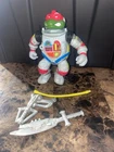 Vintage 1990 Teenage Mutant Ninja Turtles TMNT Astronaut Raphael Figure