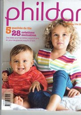 Phildar 105 childrens knitting pattern book from baby to 10 years - 28 designs,