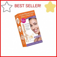 Sally Hansen Face Hair Removal Wax Strips Kit  At-Home Use 18 Count