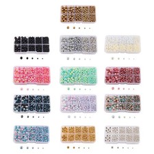 Round Loose Beads No Hole Beads Home Decoration Undrilled Beads for Crafts Bags