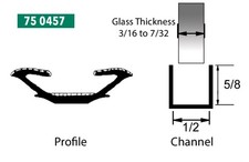 New Universal Glass Run Seal For 12 X 58 Channel Door Window Weatherstrip New Universal Glass Run Seal For 12 X 58 Channel Door Window Weatherstrip