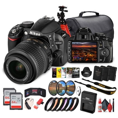 Nikon D3100 DSLR Camera Kit with 18-55mm VR Lens   Beginner-Friendly & Compact +