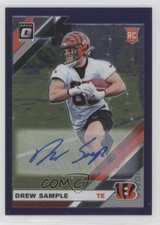 2019 Donruss Optic Rookies FOTL Purple Stars Prizm 45/50 Drew Sample Auto 7eo