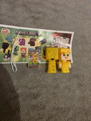 Minecraft 2026 Kinder Joy Figur  Mit BPZ  VC312 goldener Alex - Bild 1 von 3