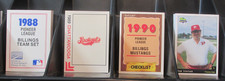 CINCINNATI REDS (4) COMPLETE FARM TEAM SETS VARIOUS YEARS SEE LIST & SCAN
