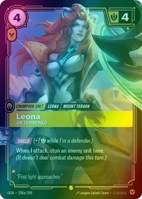 Leona, Determined - Alt Art - Riftbound - ORG S 238a/298