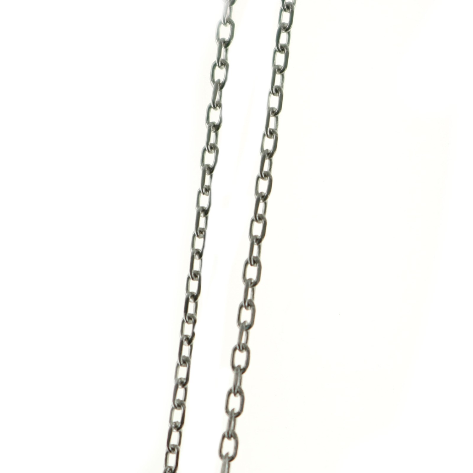 Chaine Argent rhodié 45cm maille forçat cadeau idéal pour femme