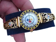 Vintage New Old Stock "My Steelers" Ultimate Fan Wristwatch 01-20624-001 W/Box!