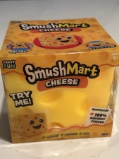 Viral Cheese Squishy, Smush Mart JUMBO 5" yellow Cheese squishy Toy, new in box