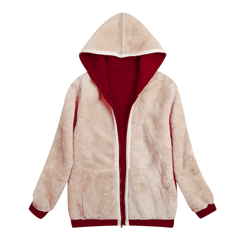 Damen Sherpa Fleece Sweatshirt - ultraweicher & warmer Winterpullover Hoodie - Bild 6 von 9