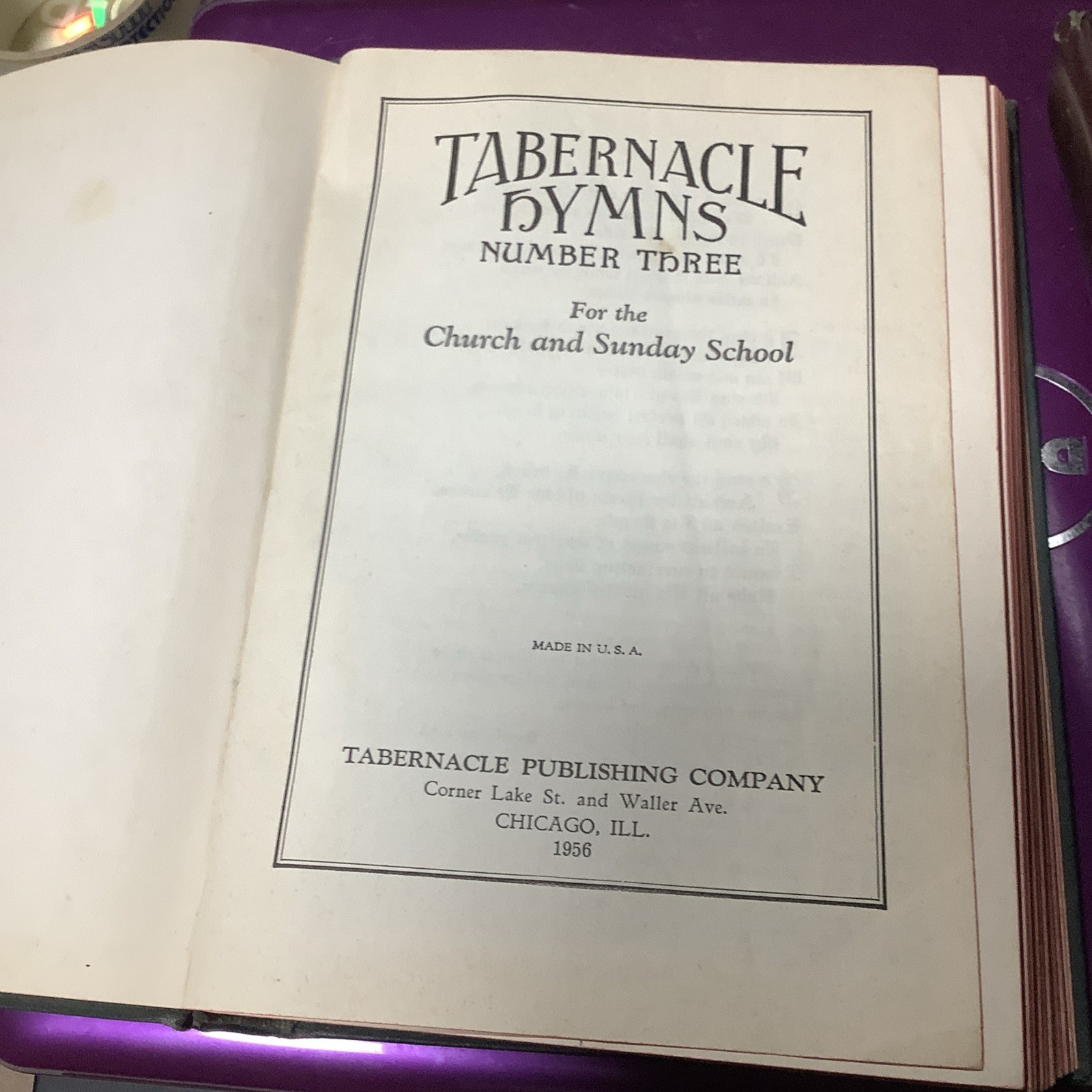 1964 Thompson Chain Reference Red Letter Edition Bible and Tabernacle ...