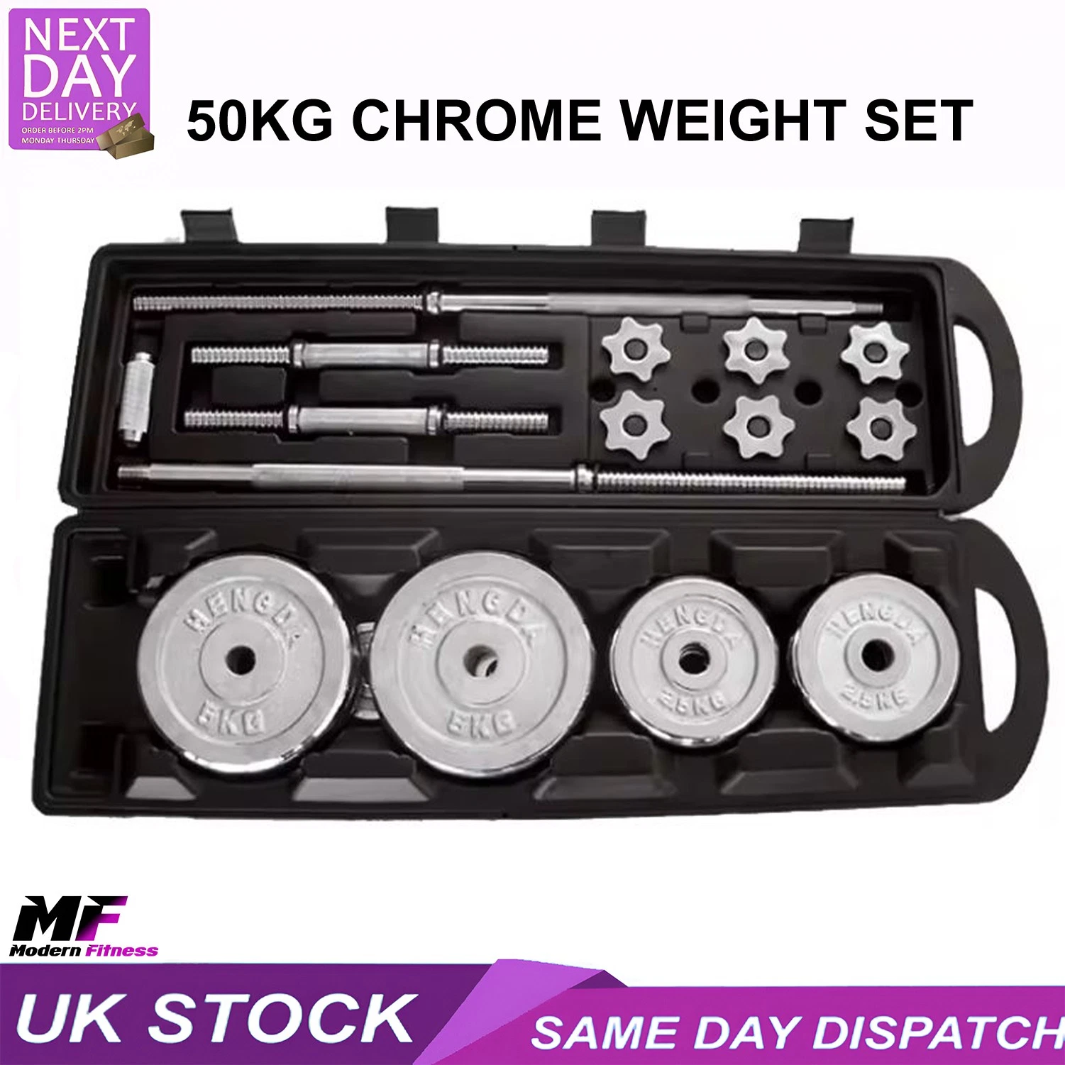 Weight Training Set 50kg For Home Gym Barbell Dumbbell
Opens in a new window or tab