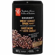 President's Choice Gourmet West Coast Dark Roast Whole Bean Coffee, 907g/31.9 oz