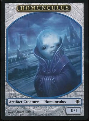 10 Token Cards - HOMUNCULUS - Shards of Alara - SAME ART - NM/SP - Magic MTG FTG